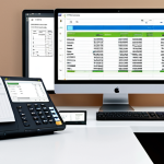 **

"Automated invoice processing: A clean, modern office setting. A digital invoice is seamlessly transferred from a vendor's computer to a company's financial system. Minimal paperwork is visible, emphasizing the efficiency of digital solutions. Dutch currency symbols (€) subtly incorporated."

**